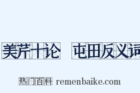 美芹十论·屯田反义词是什么意思的图片
